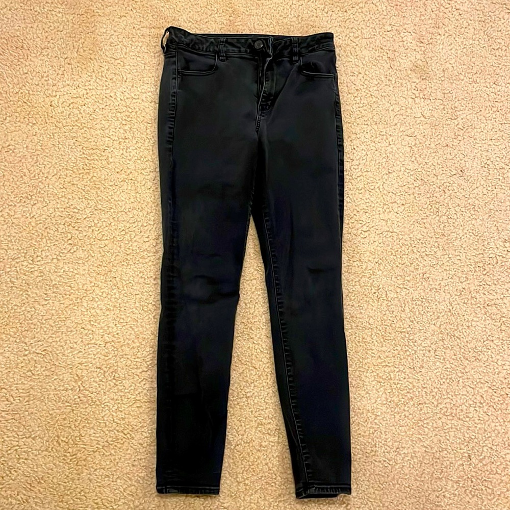 COPY - Black American Eagle skinny jeans size 12 Long